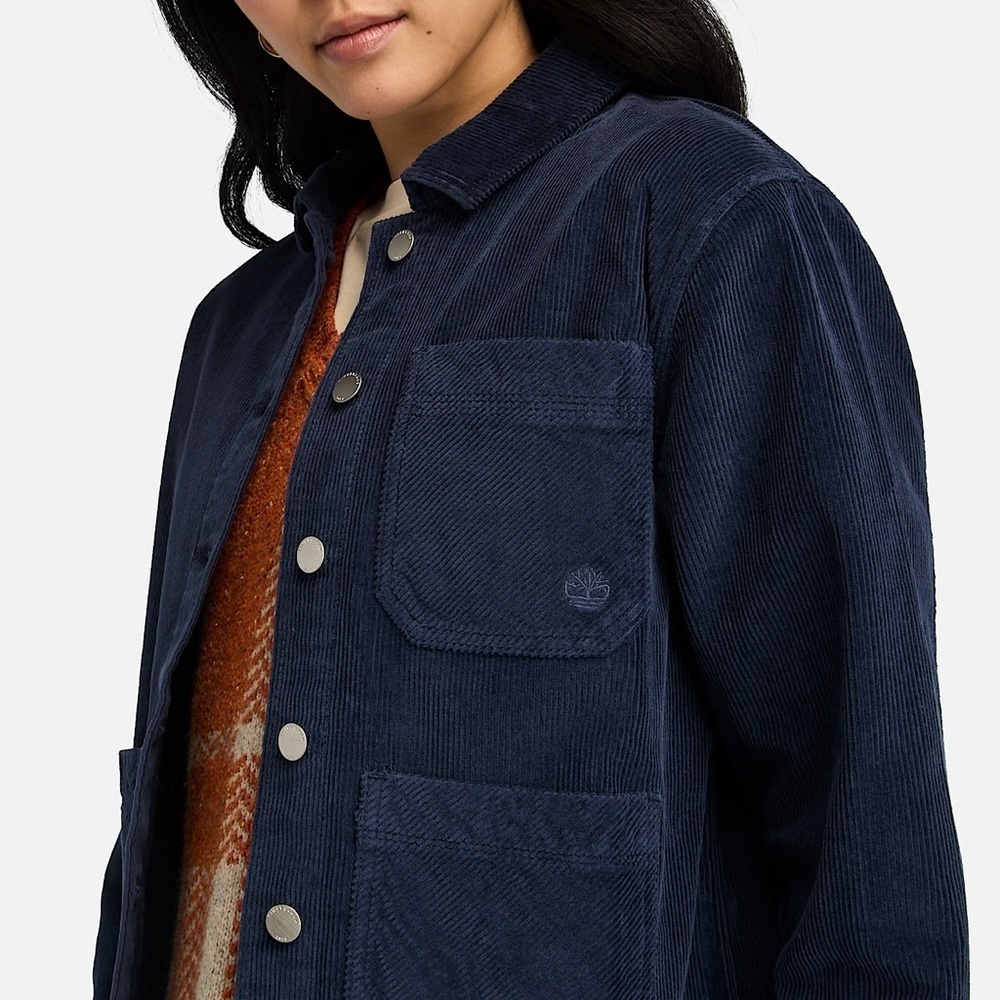 NWT Timberland Kempshire Corduroy Chore Jacket Dark Blue - Picture 2 of 15